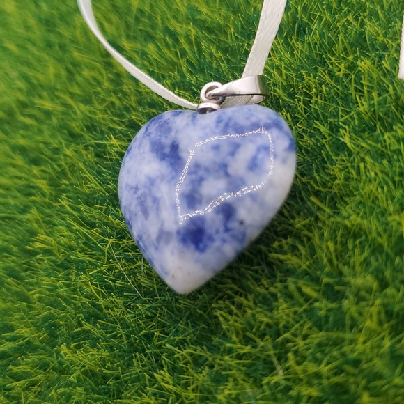 Oceanic Sodalite Precious Stone Pendant P308 - Picture 2 of 3